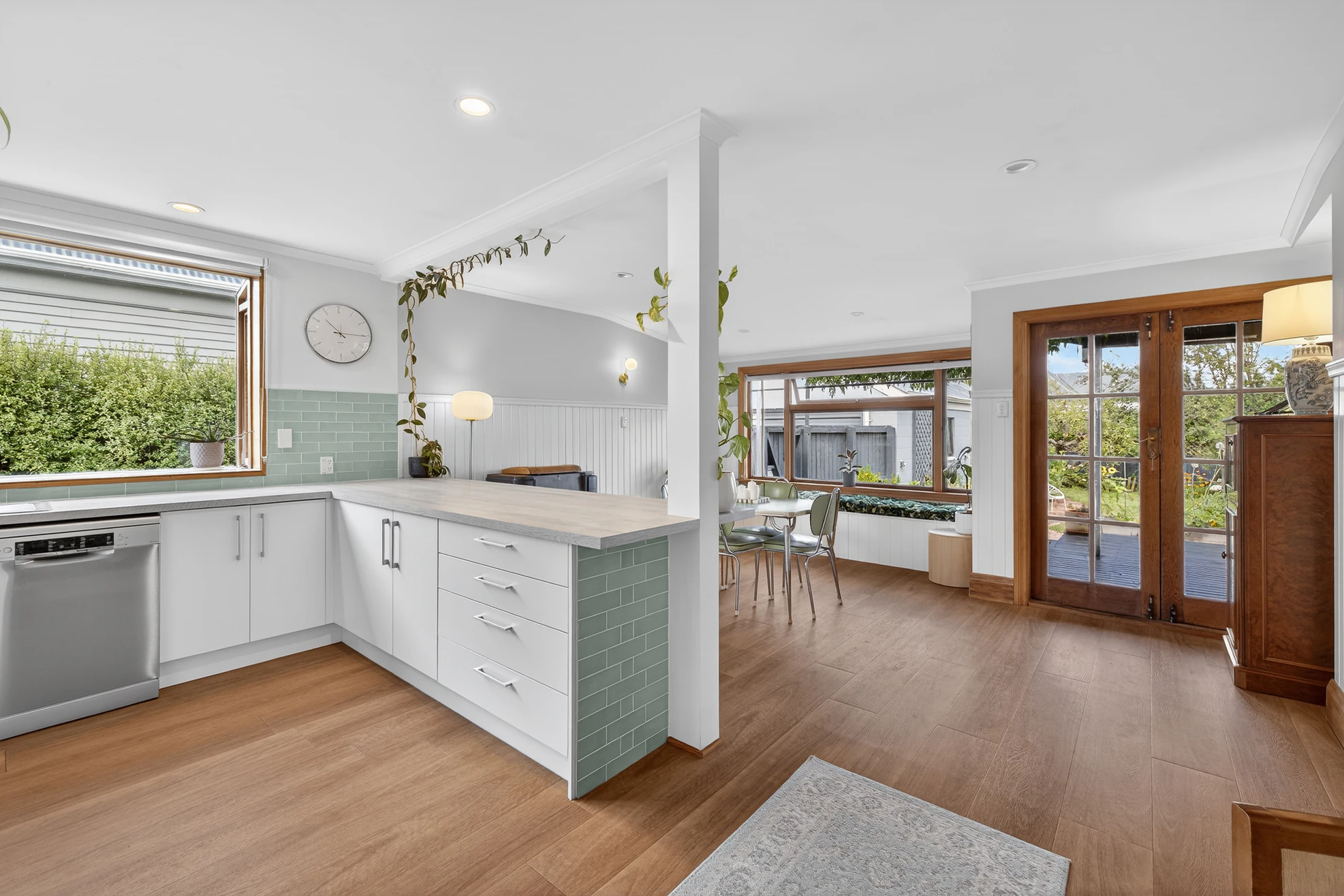 Renovated kitchen and living space